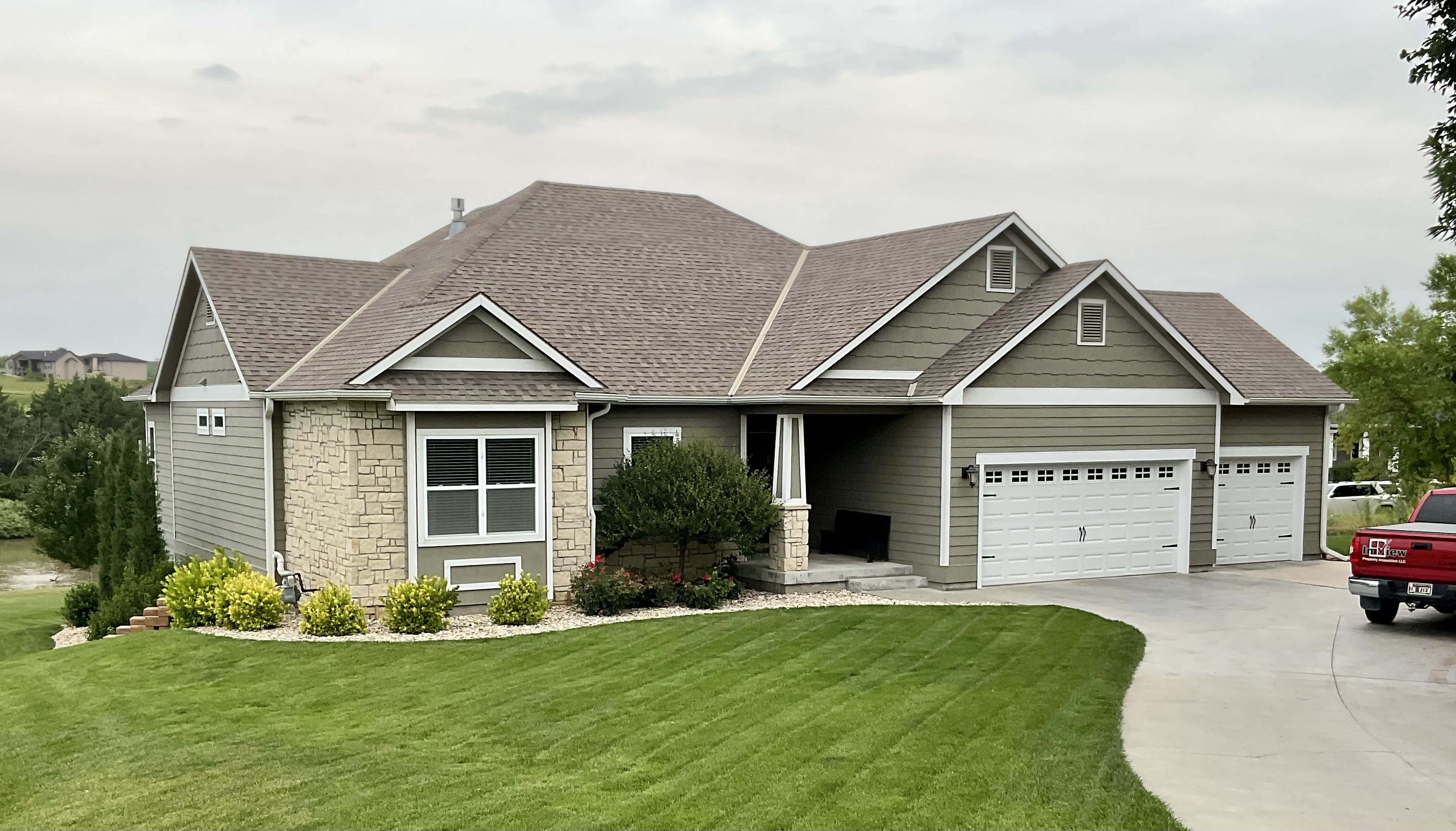House Facade of an actual In View Inspection